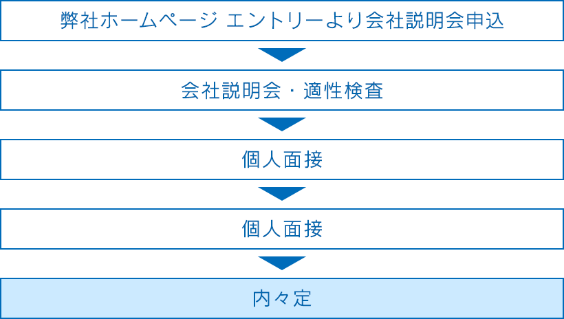 エントリー方法、選考過程